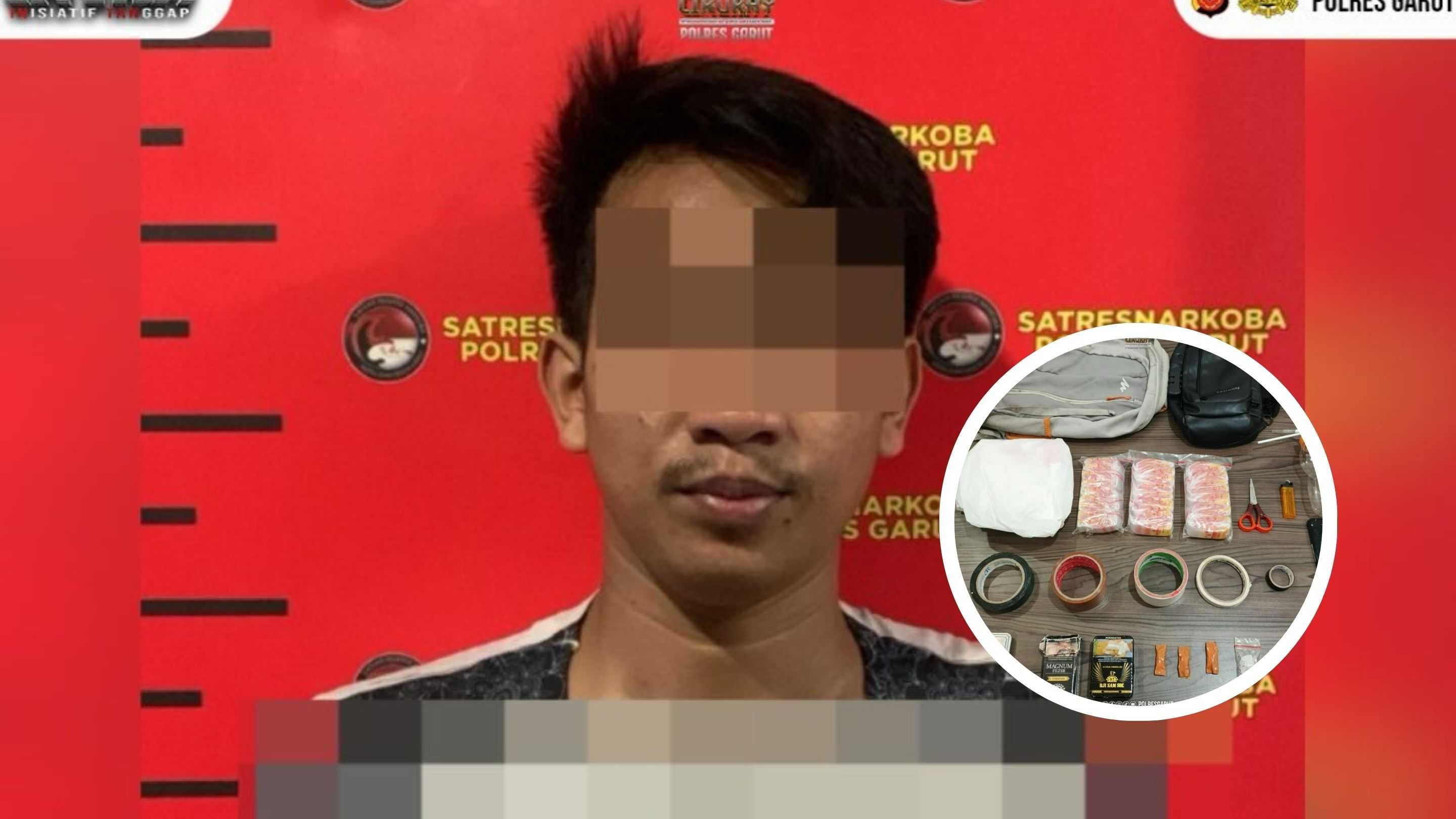 Satresnarkoba Polres Garut Ringkus Pengedar Sabu di Tarogong Kidul